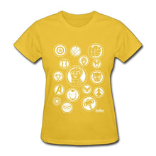Load image into Gallery viewer, Avengers Weapon Symbols T-Shirt Women