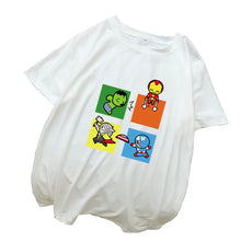 Load image into Gallery viewer, The Avengers Kawaii Cartoon T-Shirt