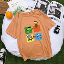 Load image into Gallery viewer, The Avengers Kawaii Cartoon T-Shirt