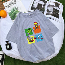 Load image into Gallery viewer, The Avengers Kawaii Cartoon T-Shirt